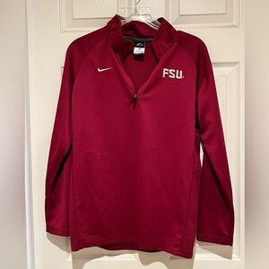 NIKE FSU Florida State 3/4 Zip Pullover Women’s L